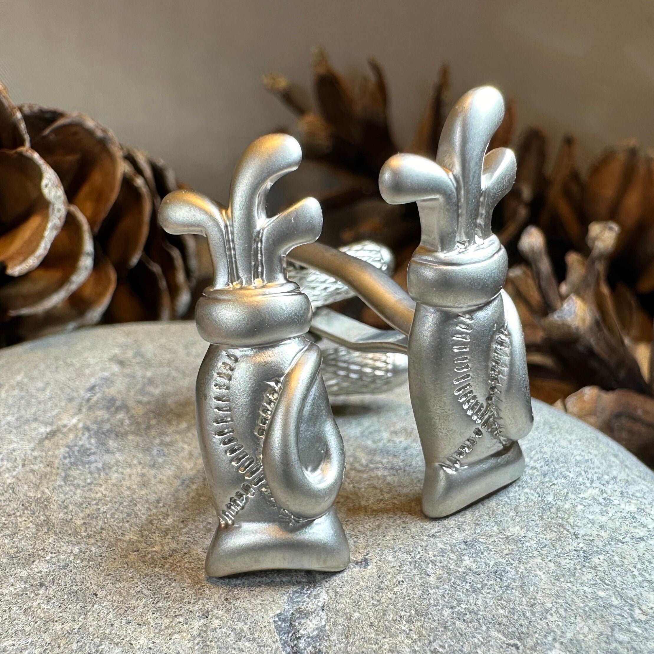 Golf Bag Cufflinks for Men