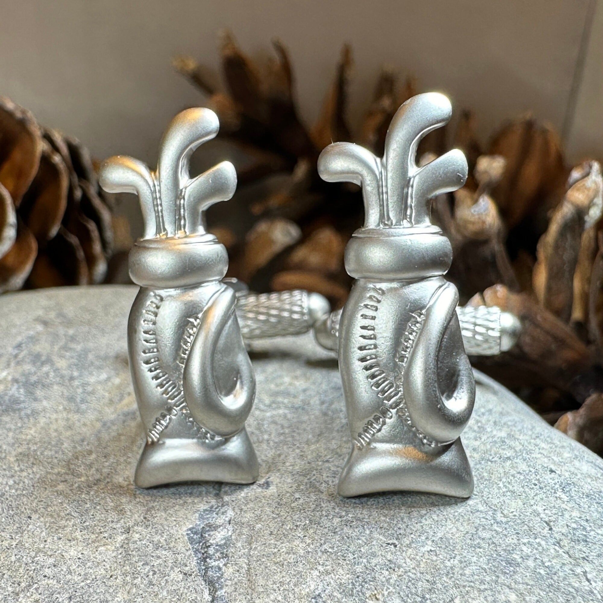 Golf Bag Cufflinks for Men