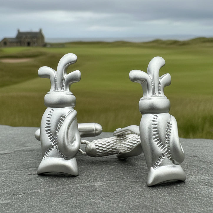 Golf Bag Cufflinks for Men