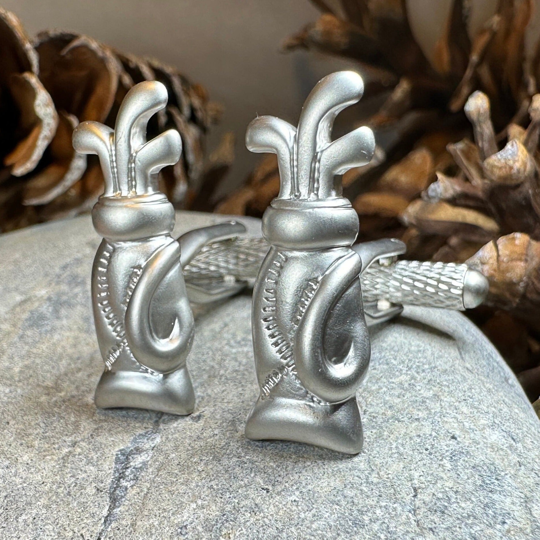 Golf Bag Cufflinks for Men