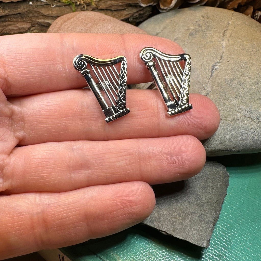 Irish Harp Cufflinks for Men