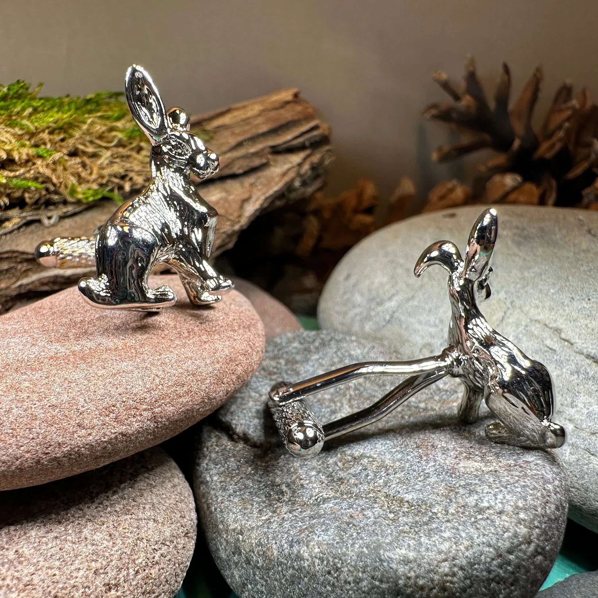 Rabbit Cufflinks for Men