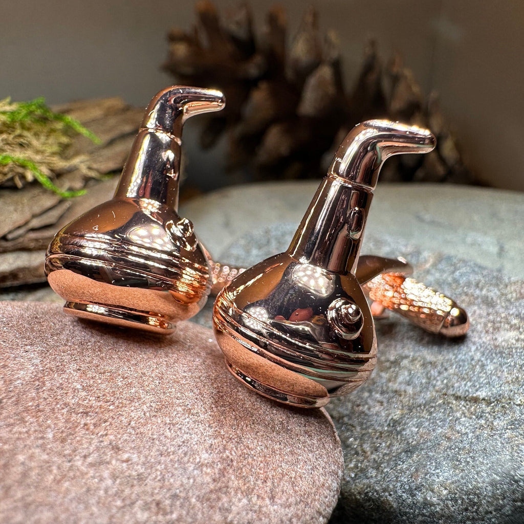 Whiskey Copper Still Cufflinks