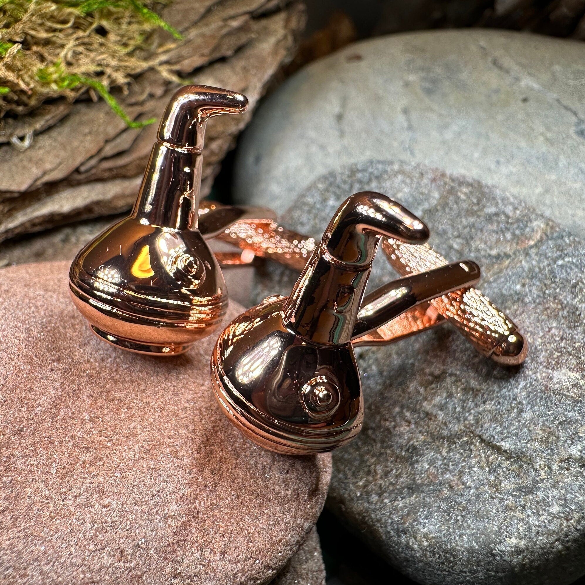 Whiskey Copper Still Cufflinks