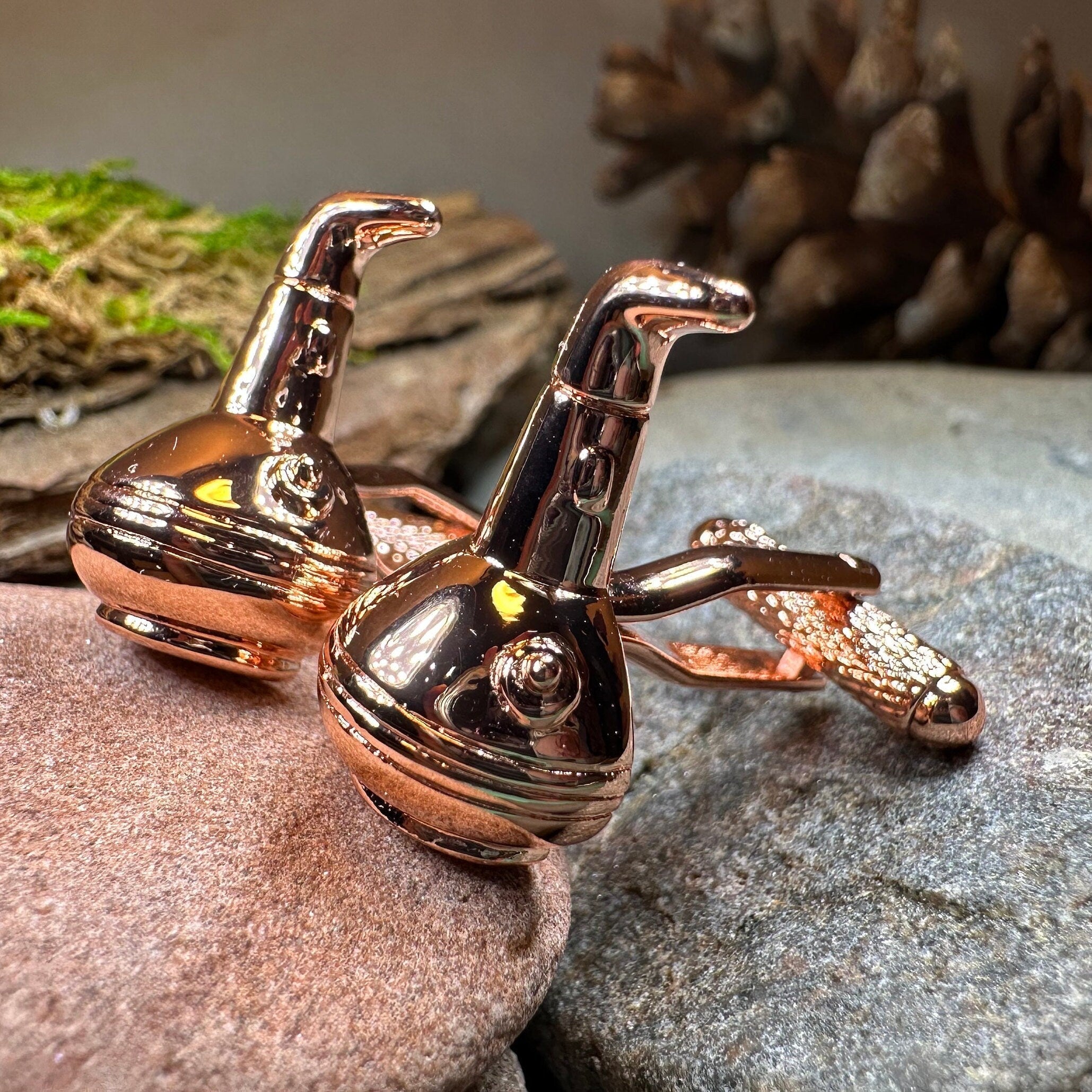 Whiskey Copper Still Cufflinks