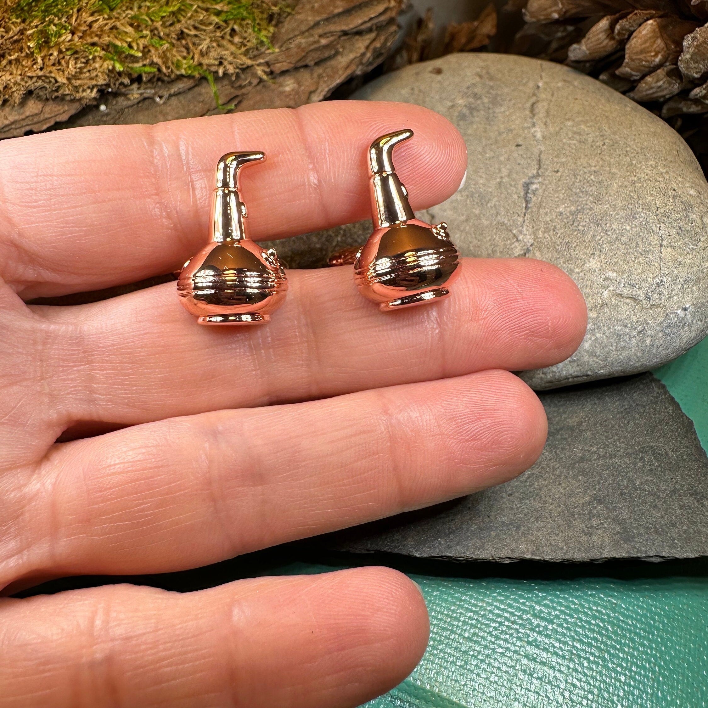 Whiskey Copper Still Cufflinks
