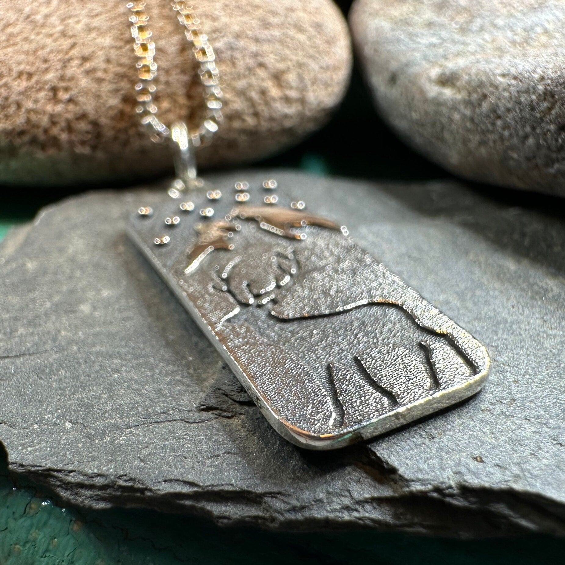 Highland Nightime Stag Necklace