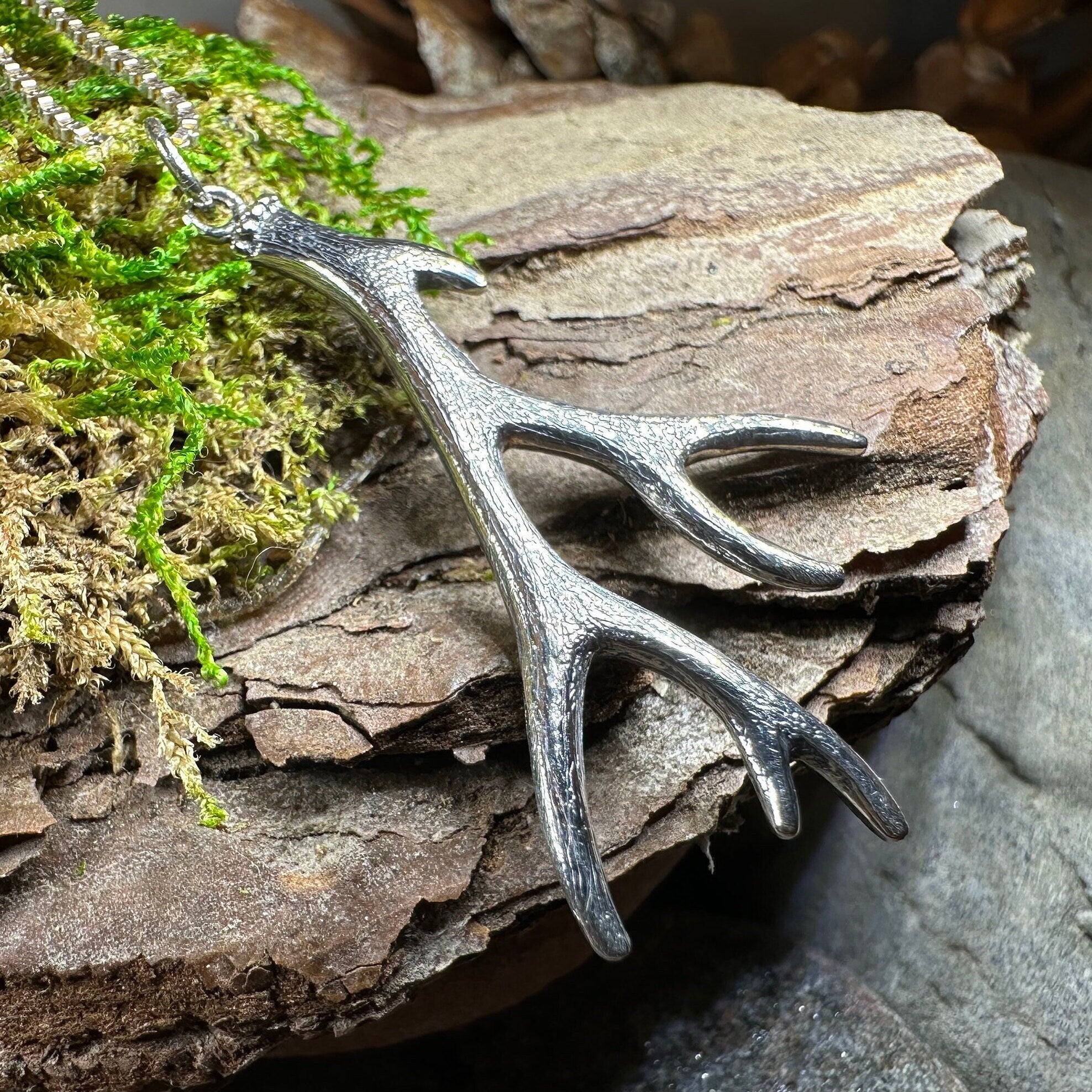 Forest King Stag Antler Pendant