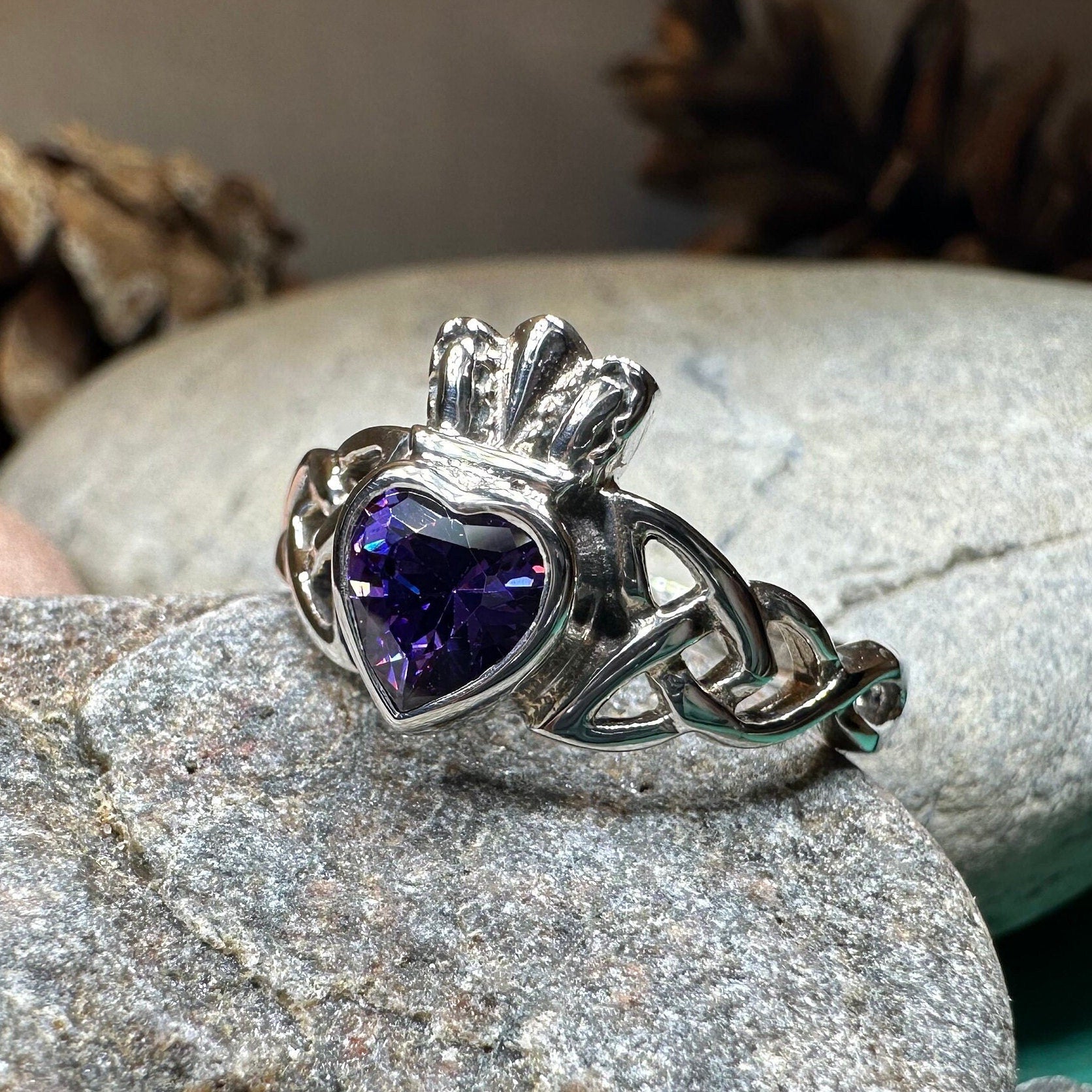 Agivey Irish Claddagh Ring in Sterling Silver