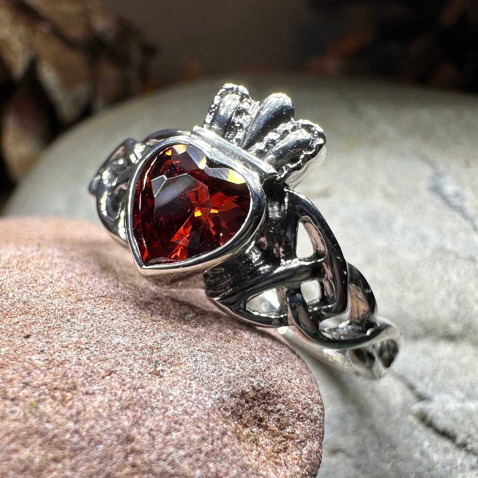 Agivey Irish Claddagh Ring in Sterling Silver