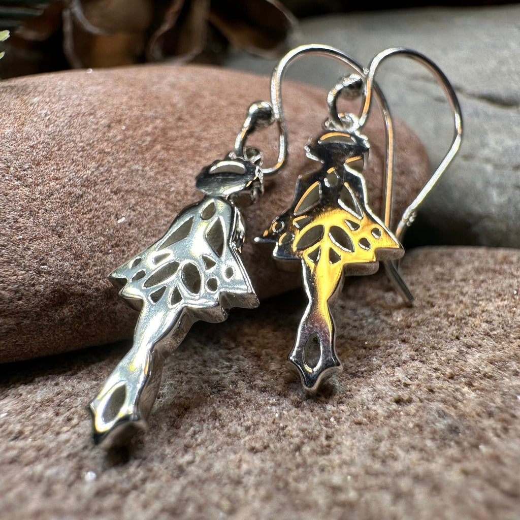 Irish Dancer Earrings in Sterling Silver
