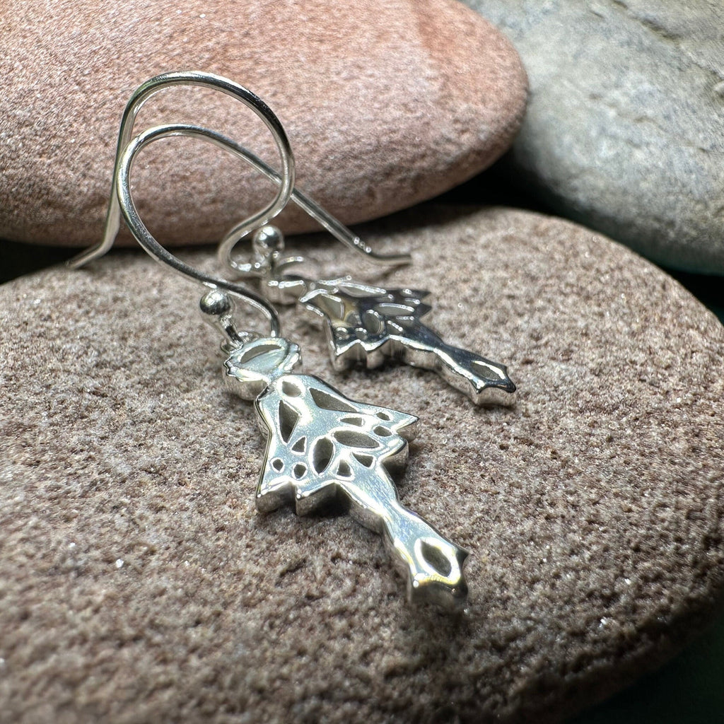Irish Dancer Earrings in Sterling Silver