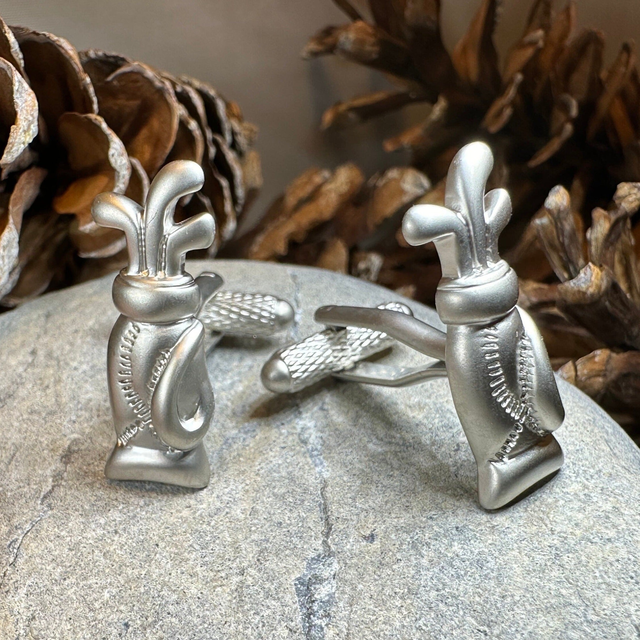 Golf Bag Cufflinks for Men