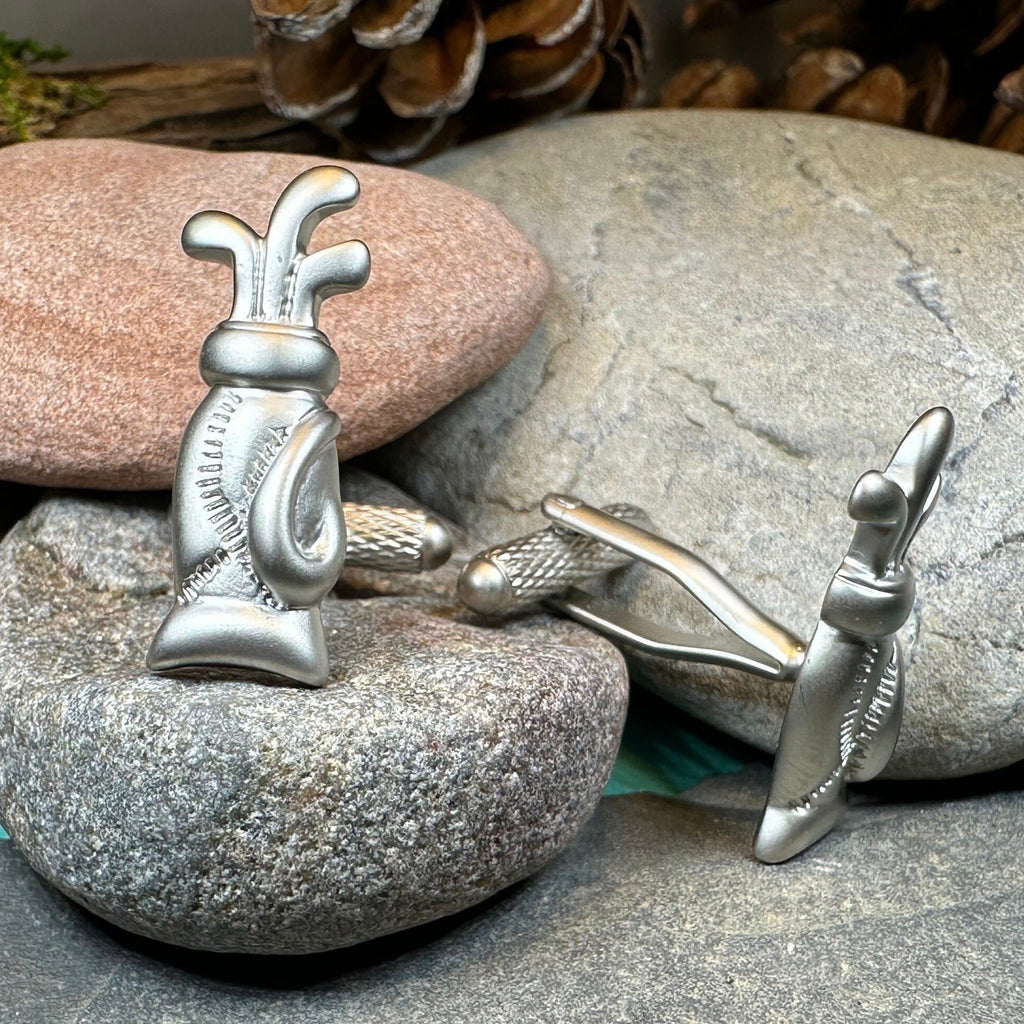 Golf Bag Cufflinks for Men