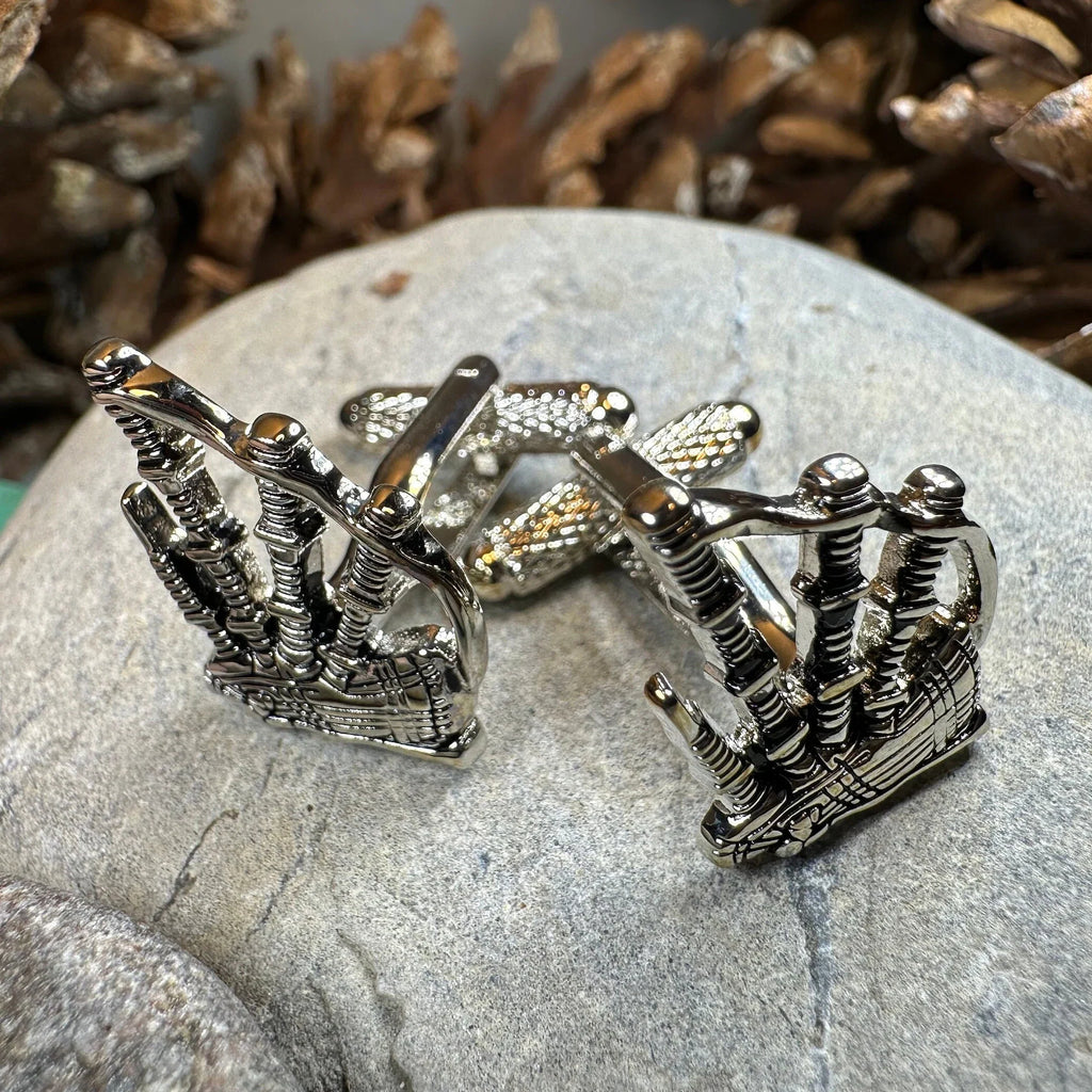 Highlander Bagpipes Cufflinks for Men