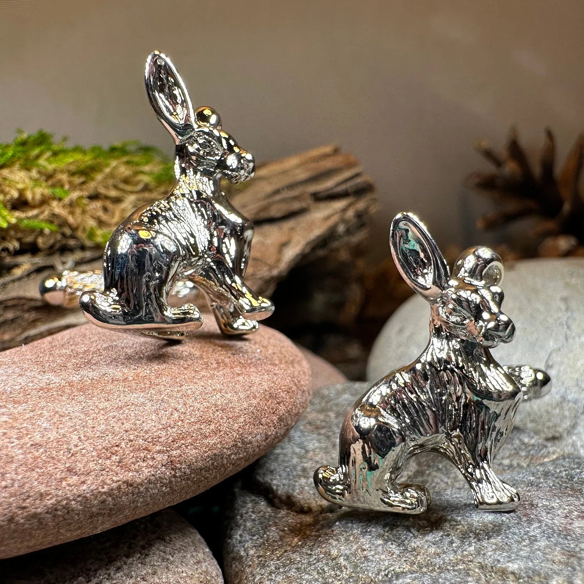 Rabbit Cufflinks for Men