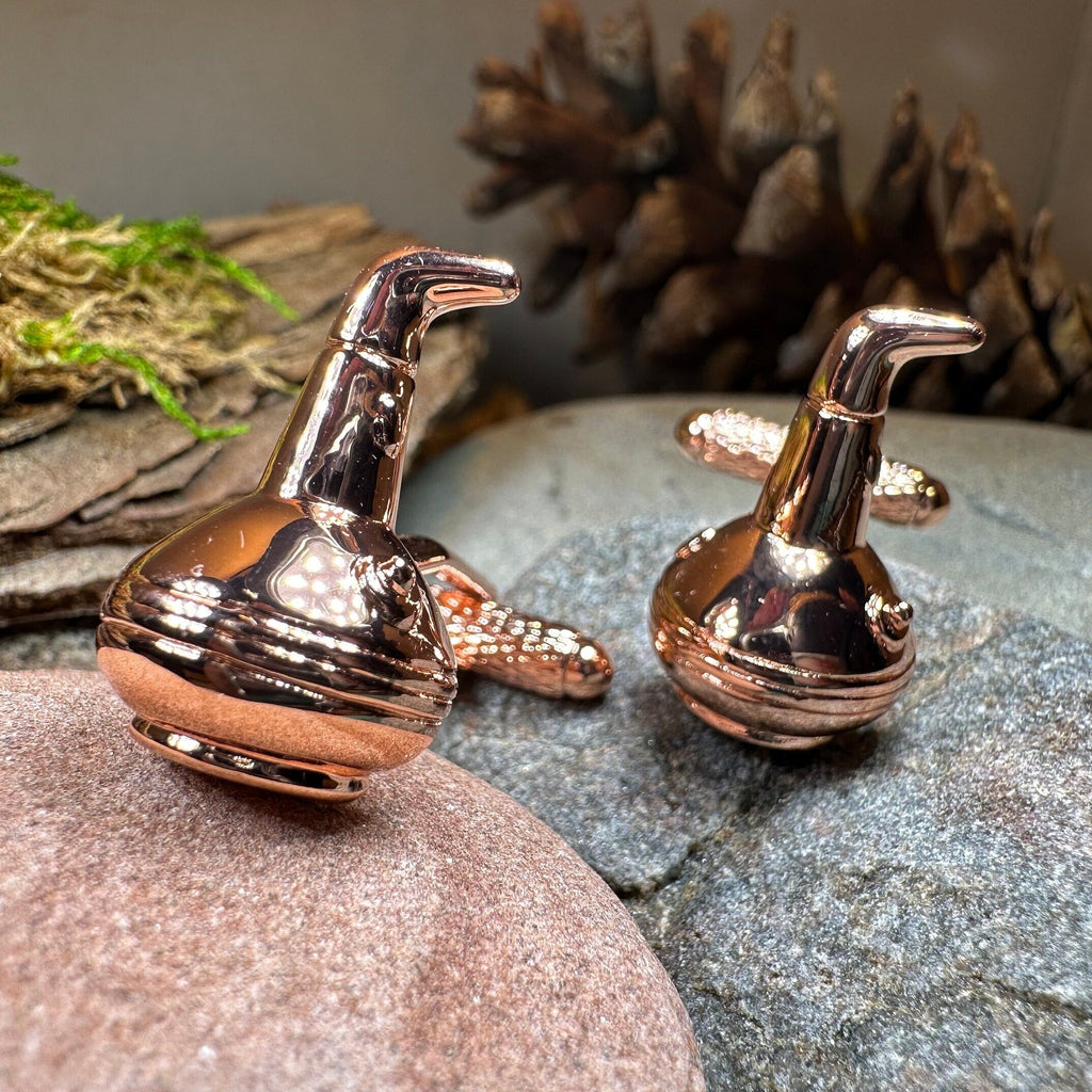 Whiskey Copper Still Cufflinks
