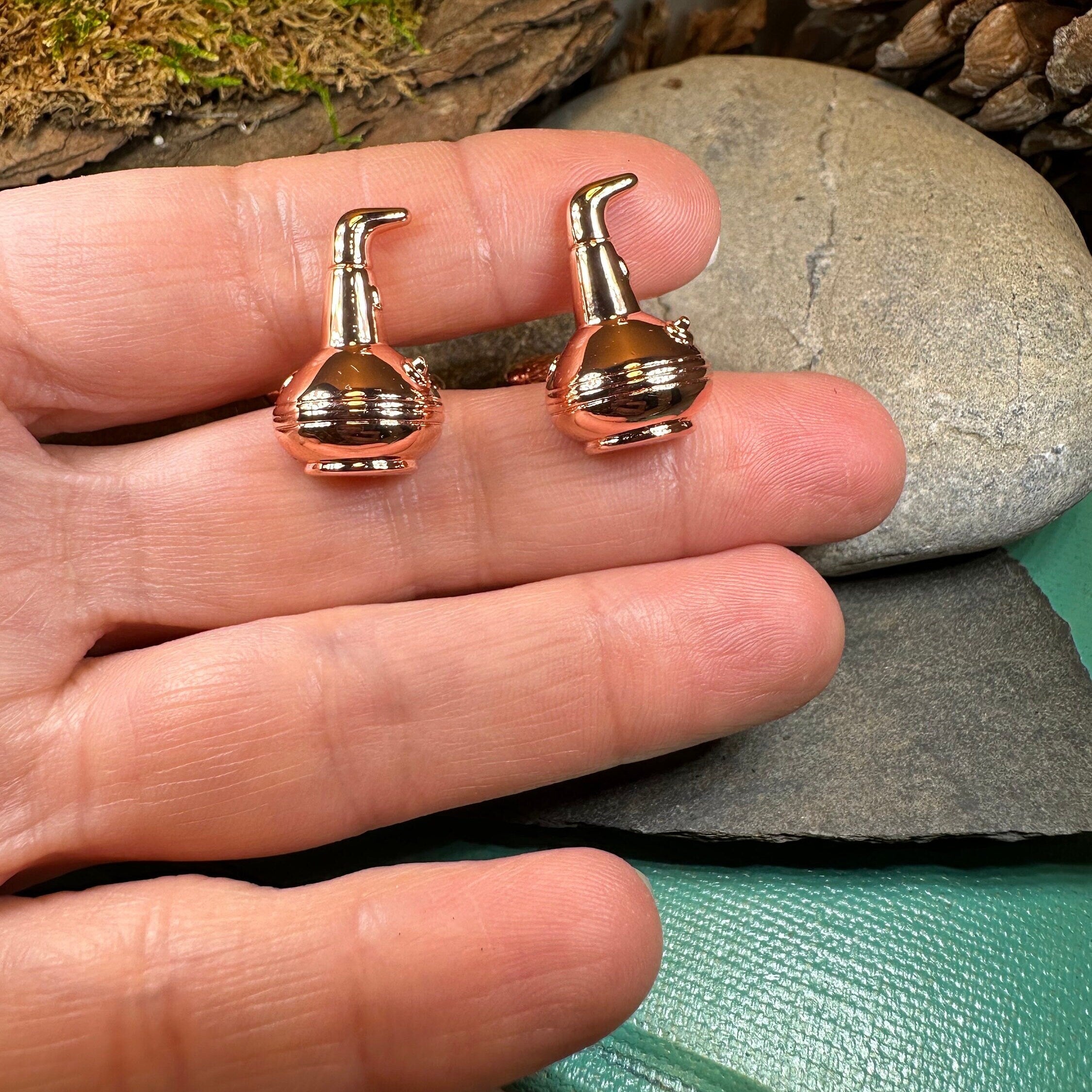 Whiskey Copper Still Cufflinks