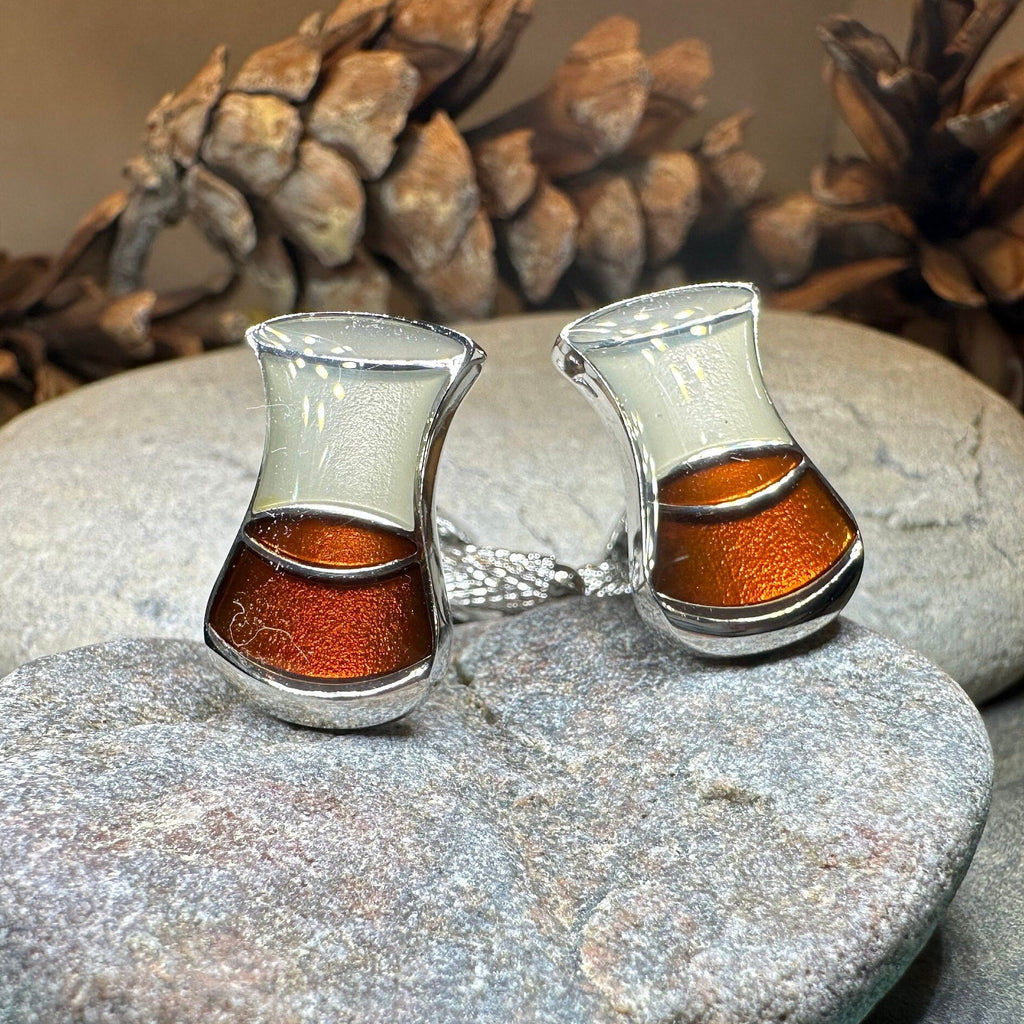 Scotch Whisky Cufflinks & Tie Clip Set