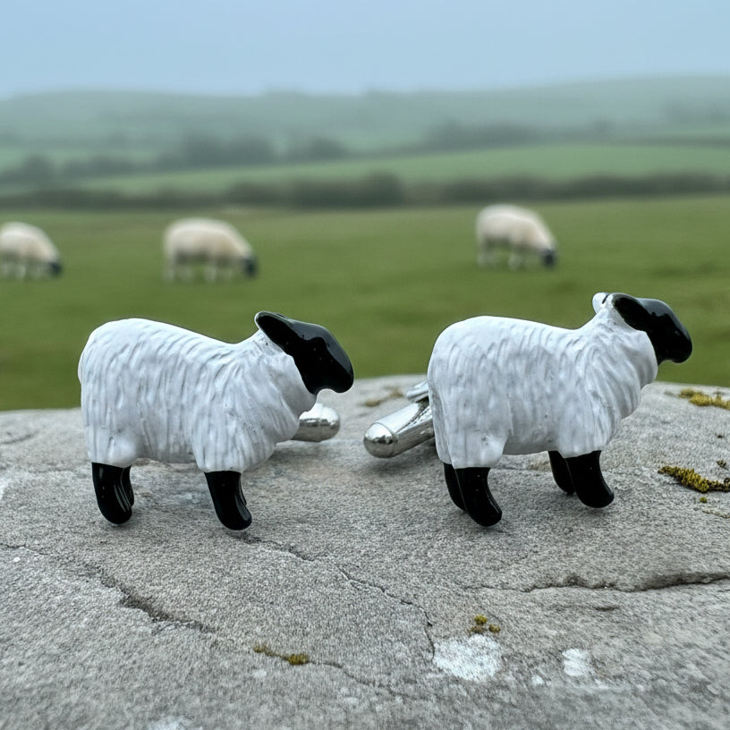 Wooly Sheep Cufflinks for Men