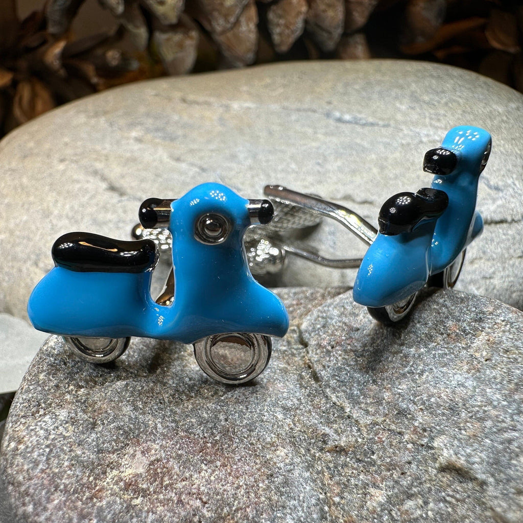 Blue Vespa Cufflinks for Men