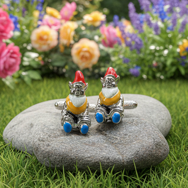 Garden Gnome Cufflinks for Men