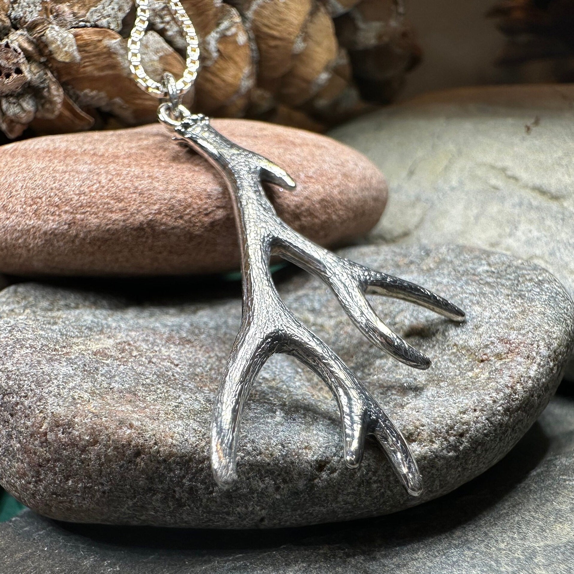 Forest King Stag Antler Pendant