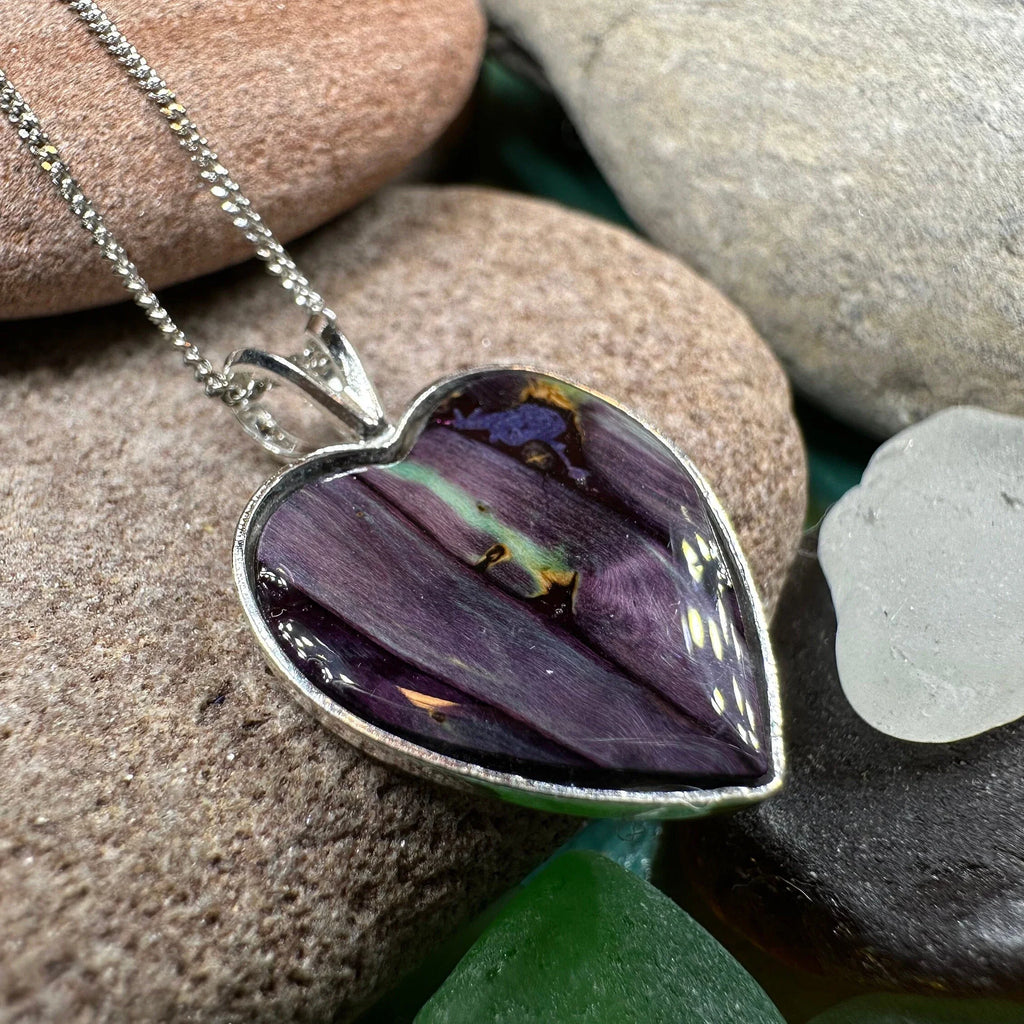 Scottish Heathergems Heart Necklace - Handmade in Scotland