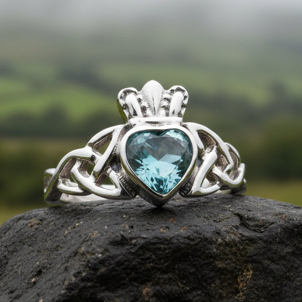 Agivey Irish Claddagh Ring in Sterling Silver