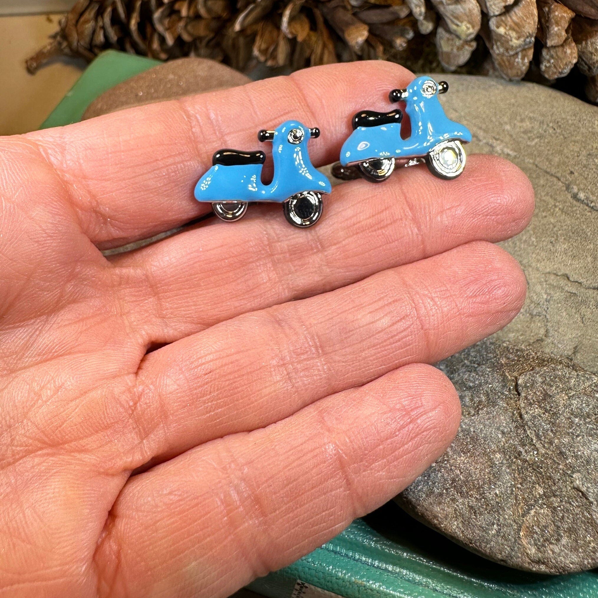 Blue Vespa Cufflinks for Men
