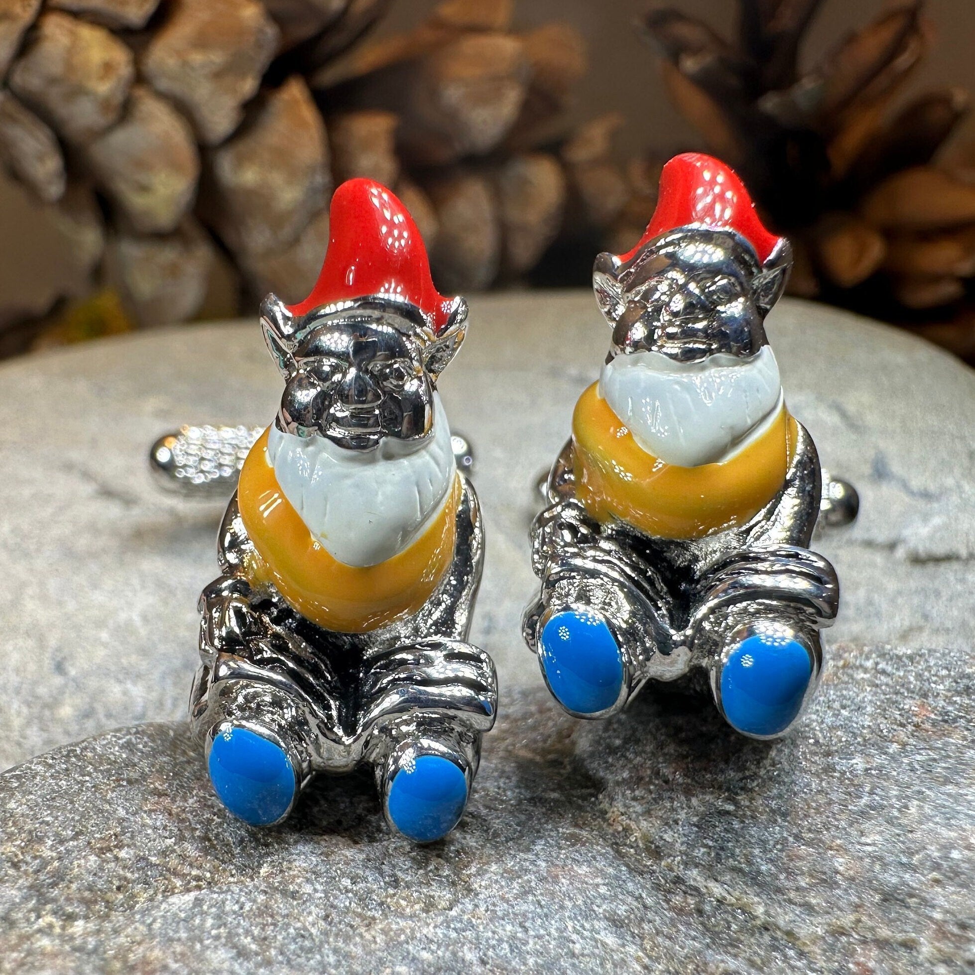 Garden Gnome Cufflinks for Men
