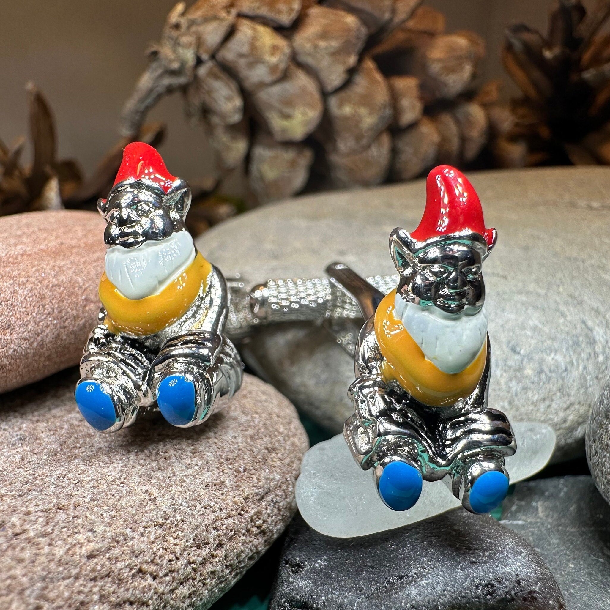 Garden Gnome Cufflinks for Men