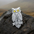 Pewter Handmade Night Owl Brooch