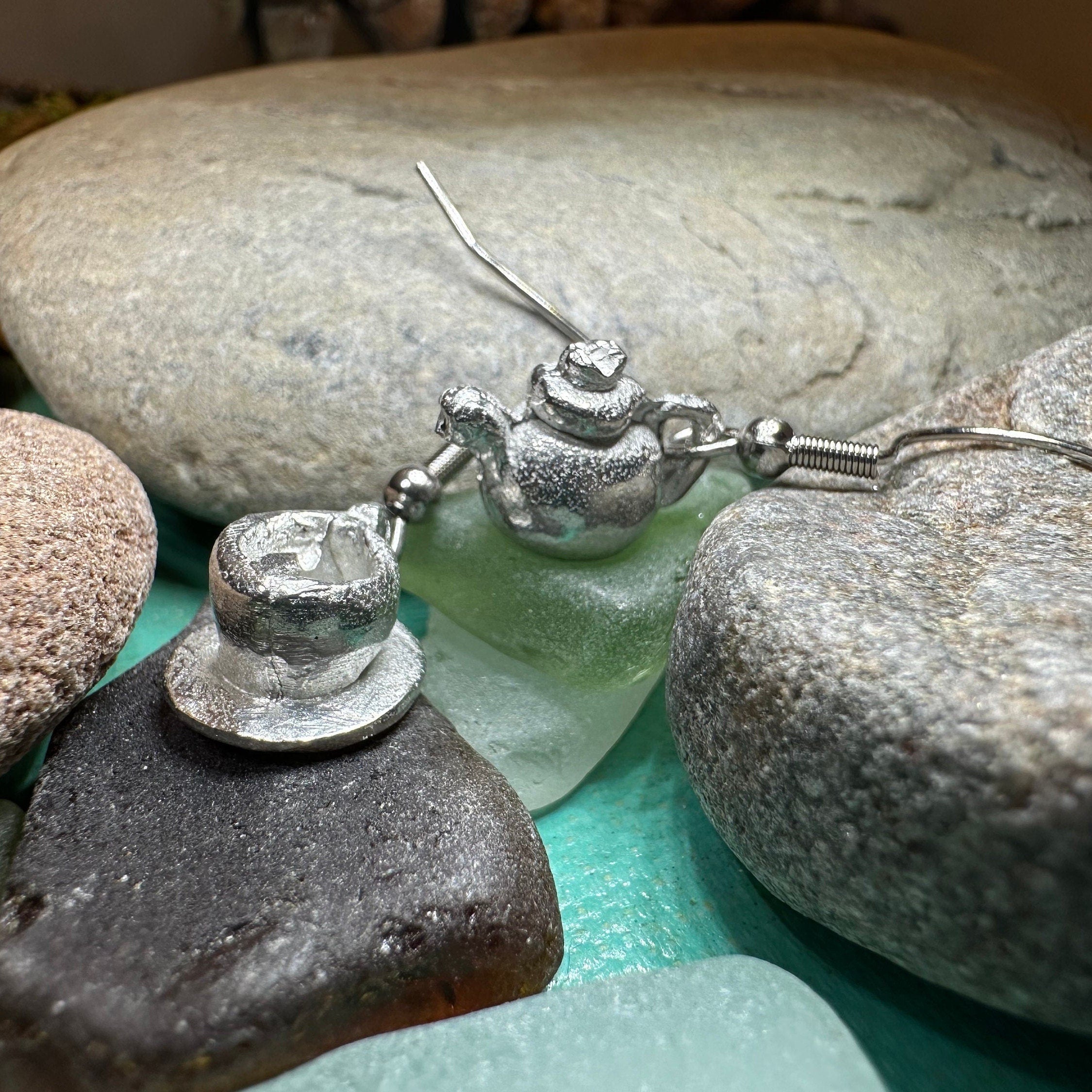 Spot O' Tea Teapot & Cup Earrings for Women