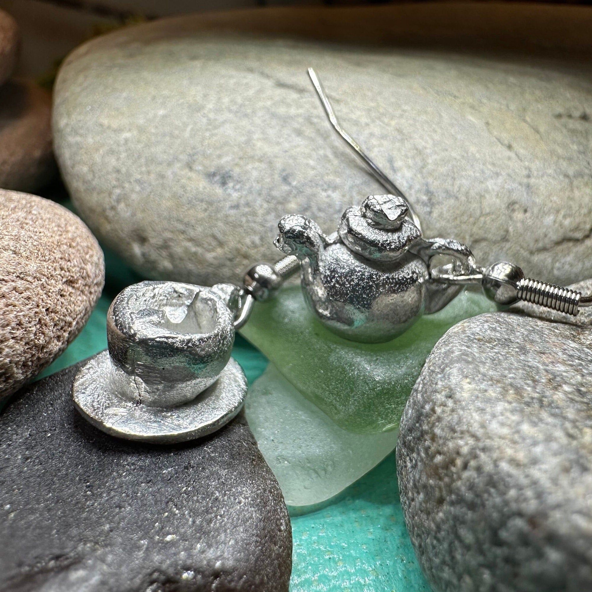 Spot O' Tea Teapot & Cup Earrings for Women