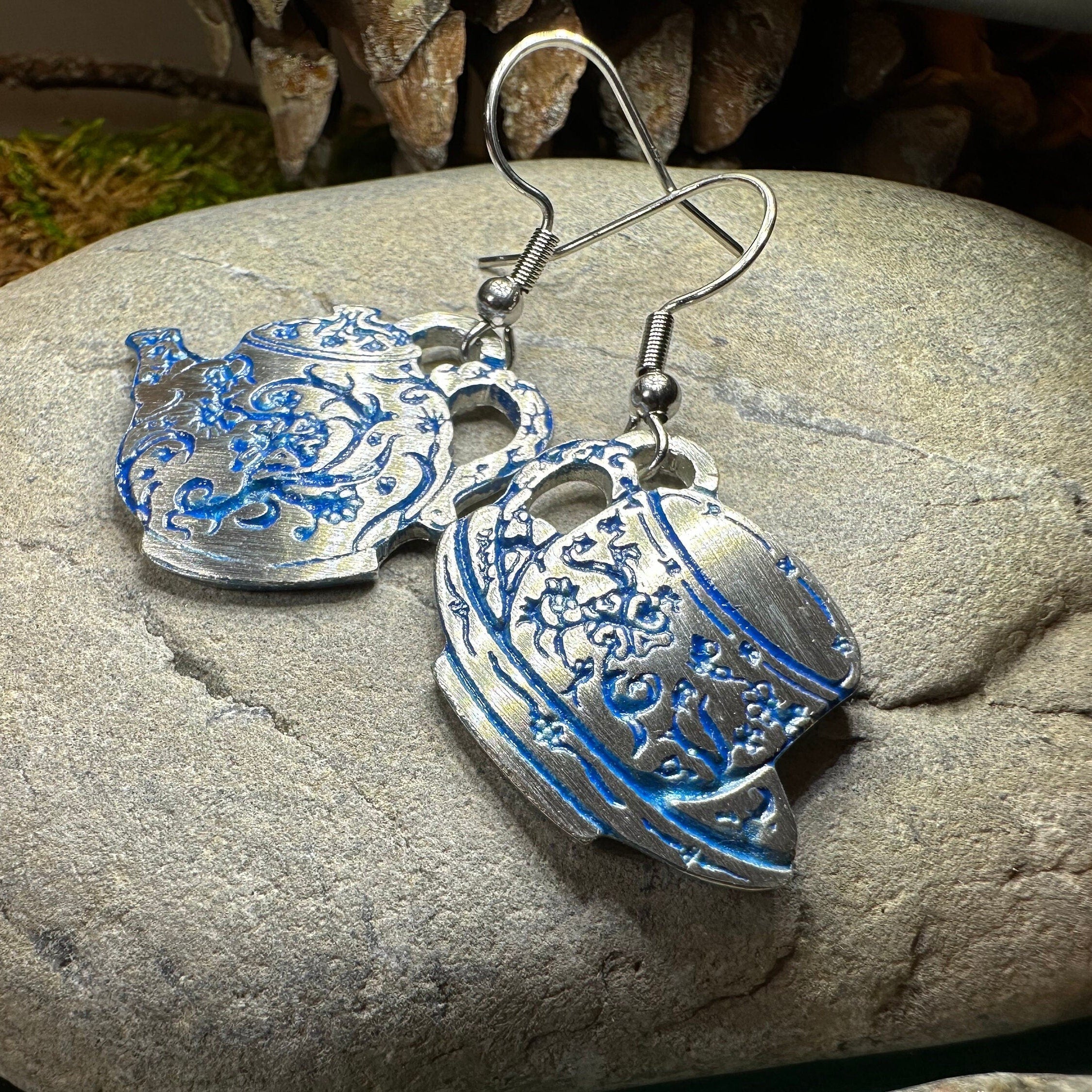 Old Fashioned Teapot & Cup Earrings for Women
