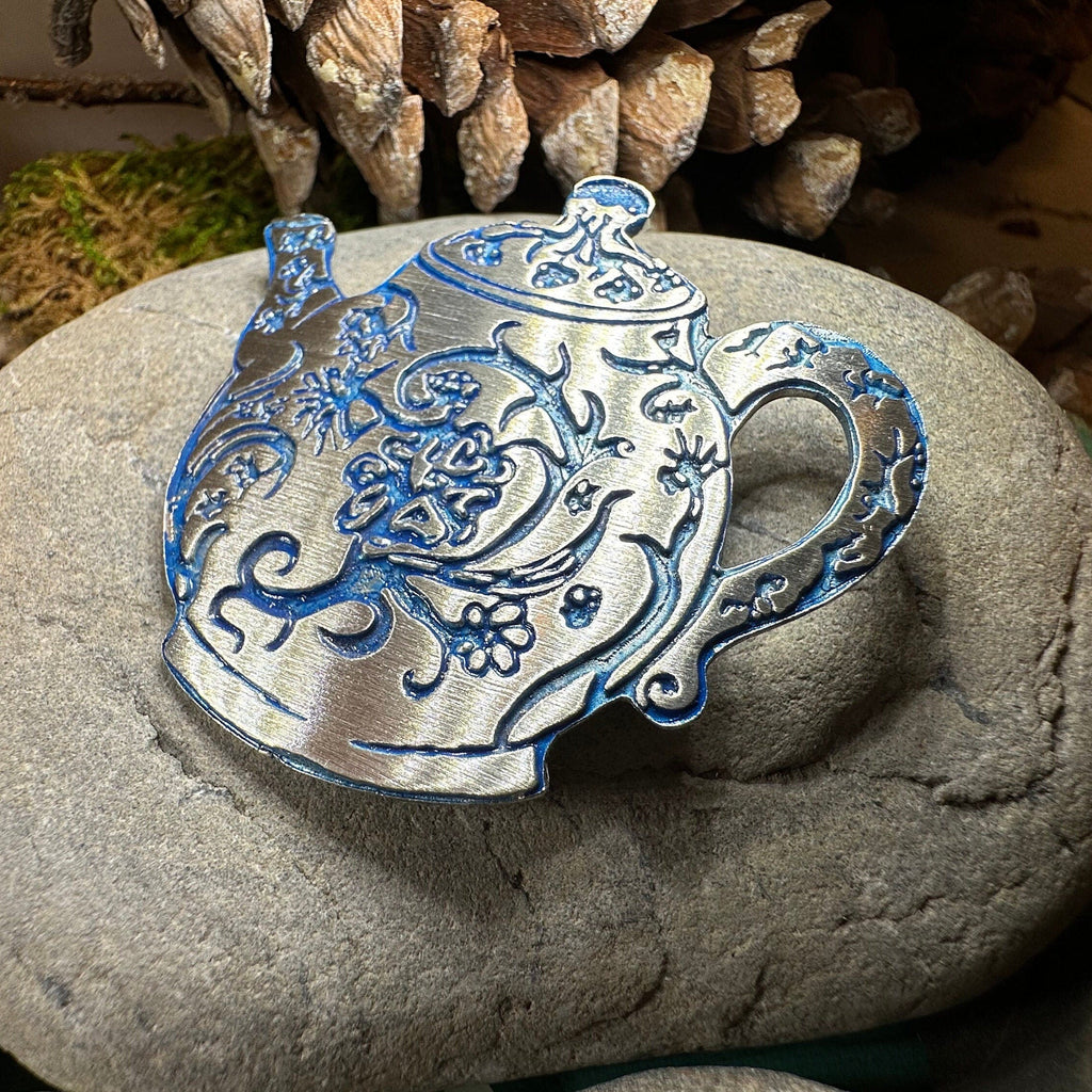Handmade Old Fashioned Teapot Brooch for Women