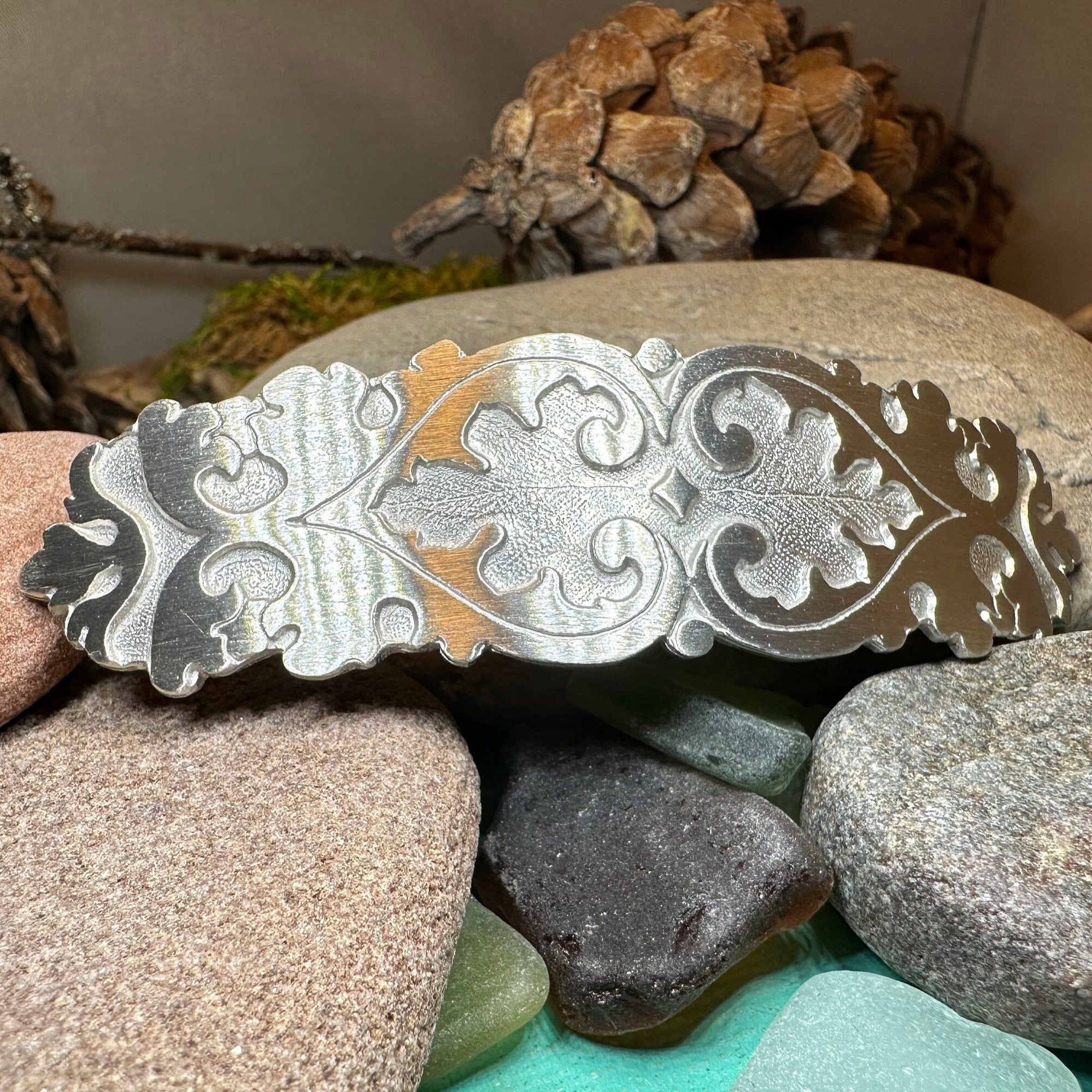 Seafoam Celtic Hair Clip for Women