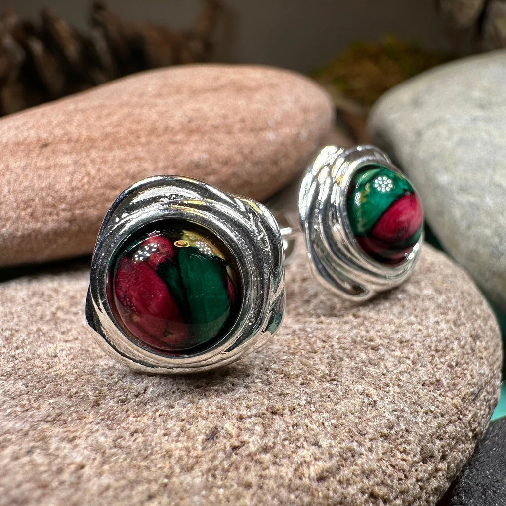 Celtic Heathergems Post Earrings - Handmade in Scotland