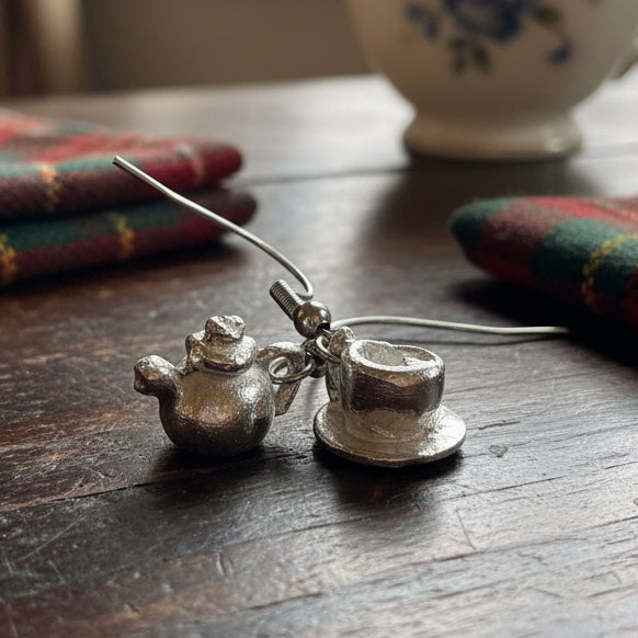 Spot O' Tea Teapot & Cup Earrings for Women