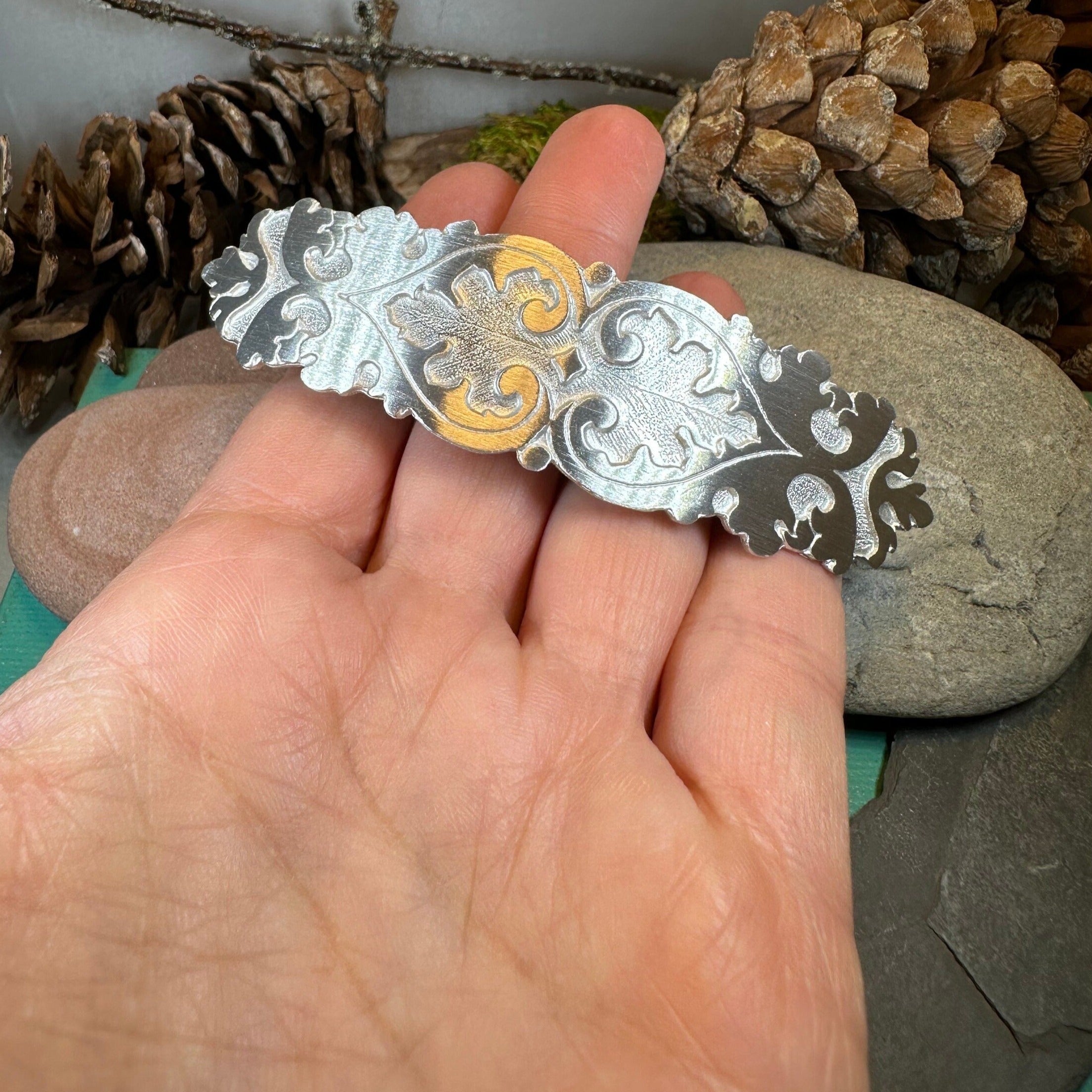 Seafoam Celtic Hair Clip for Women