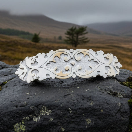 Seafoam Celtic Hair Clip for Women