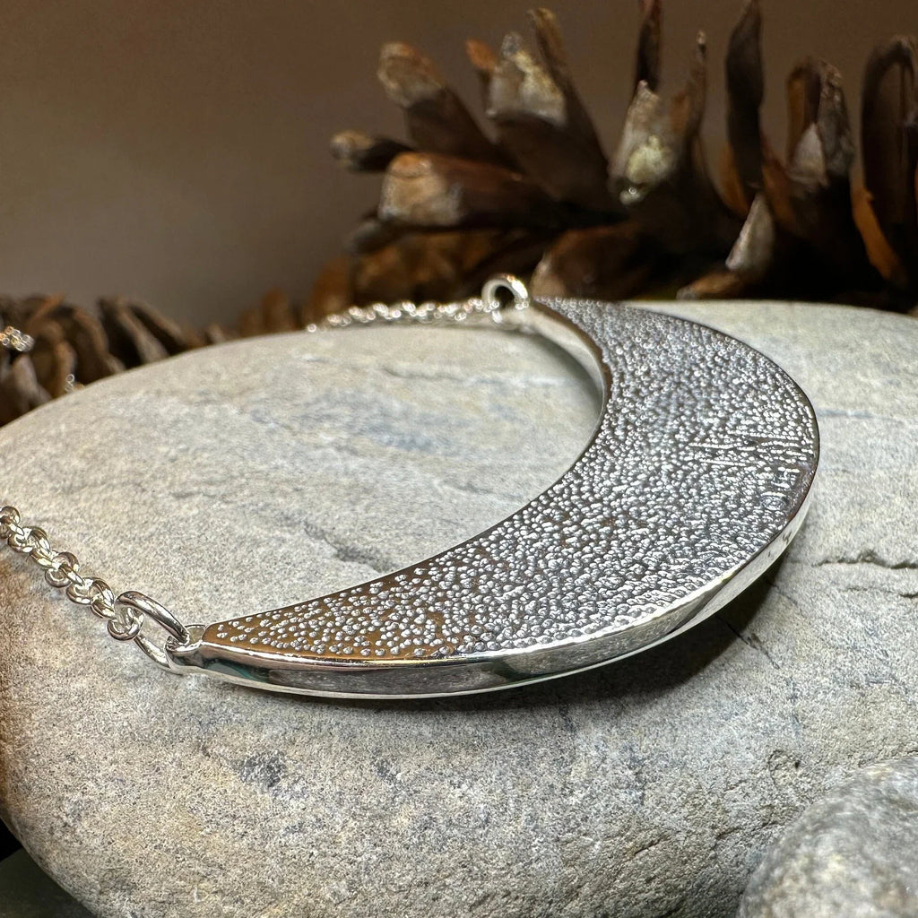 Epona Celtic Horse Moonstone Necklace in Sterling Silver