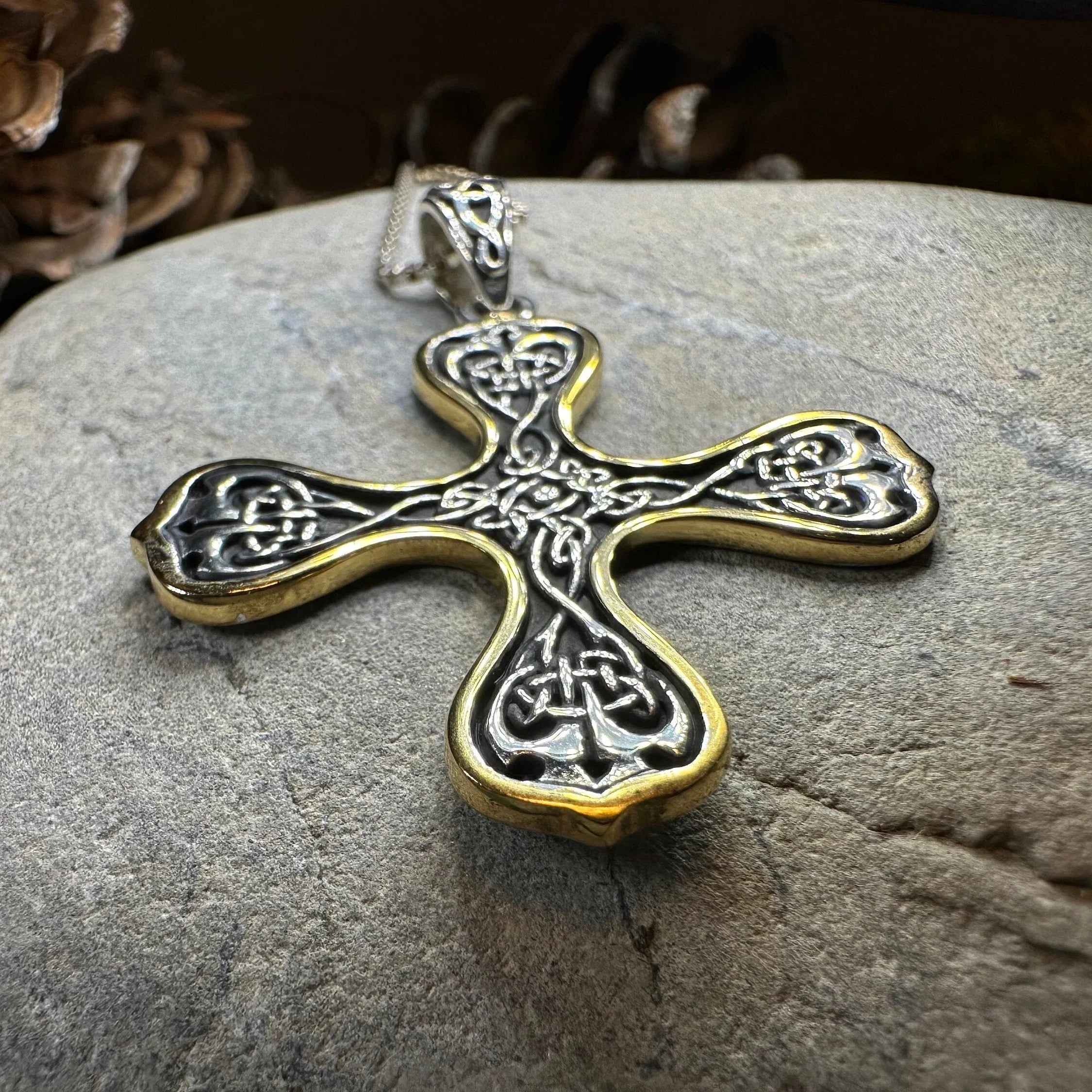 Alfred Celtic Cross Necklace in Sterling Silver