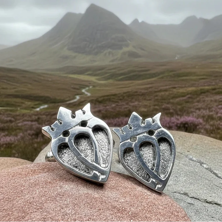 Luckenbooth Cuff Links - Handmade in Scotland