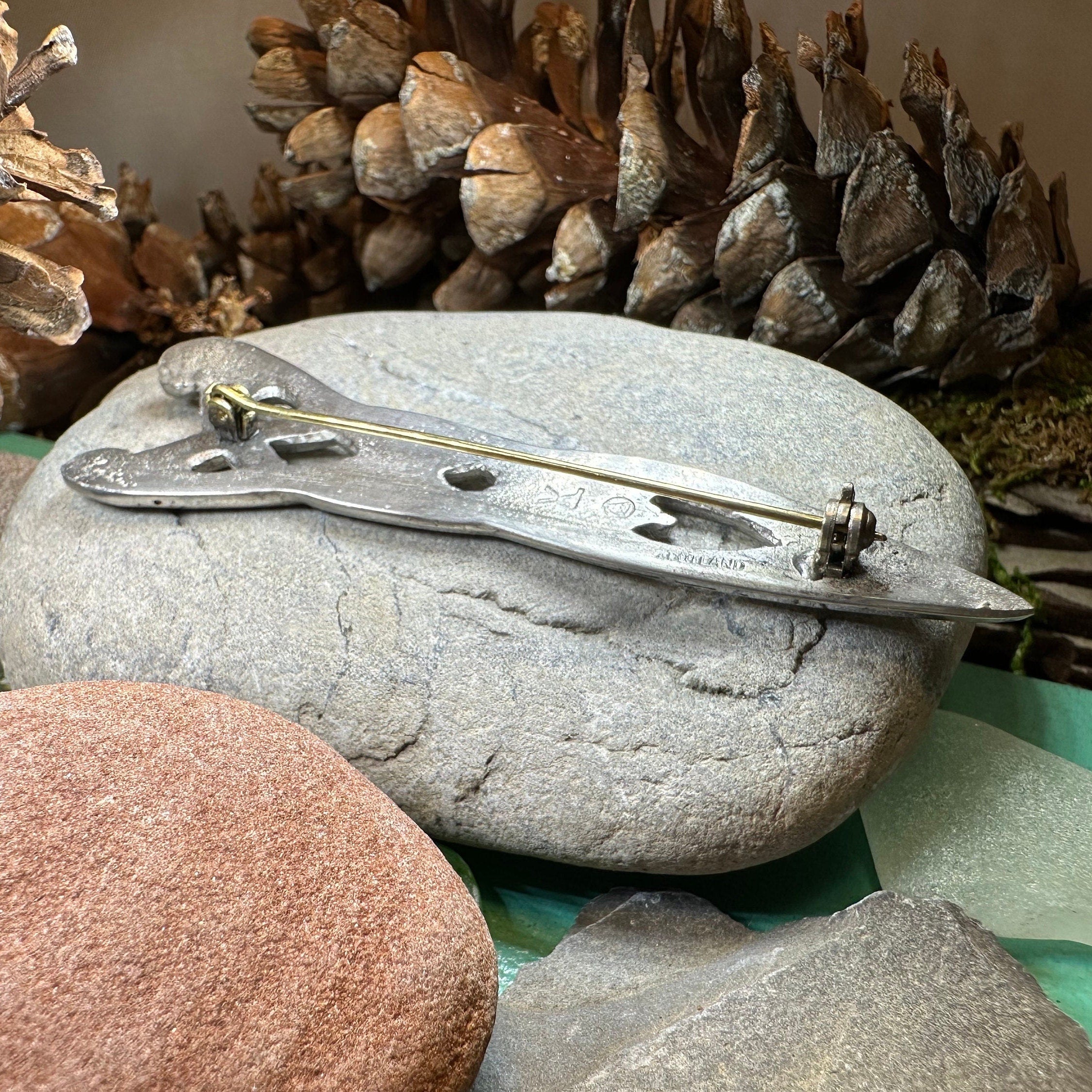 Modern Celtic Kilt Pin - Handmade in Scotland