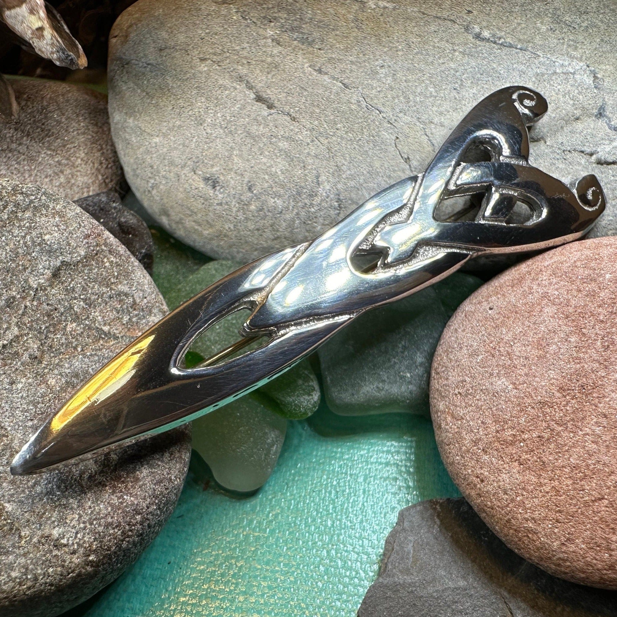 Modern Celtic Kilt Pin - Handmade in Scotland