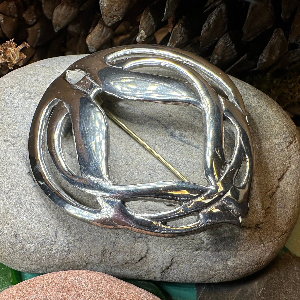 Celtic Knot Tartan Brooch - Handmade in Scotland