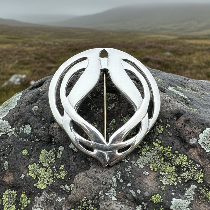 Celtic Knot Tartan Brooch - Handmade in Scotland
