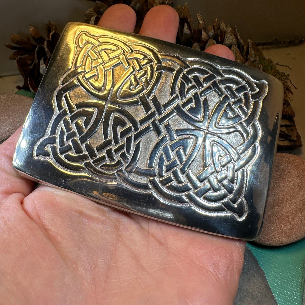 Celtic Kilt Belt Buckle - Handmade in Scotland